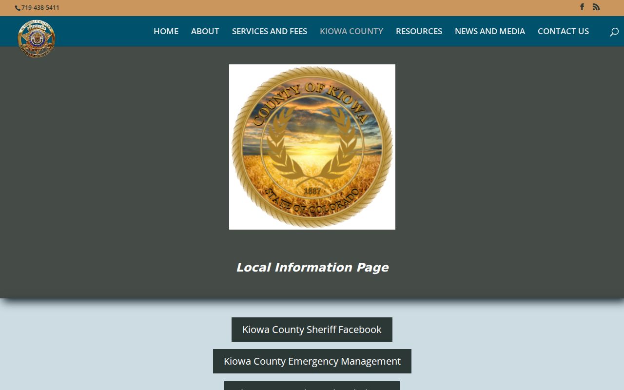 Official local-information page listing Eads Municipal Court contacts